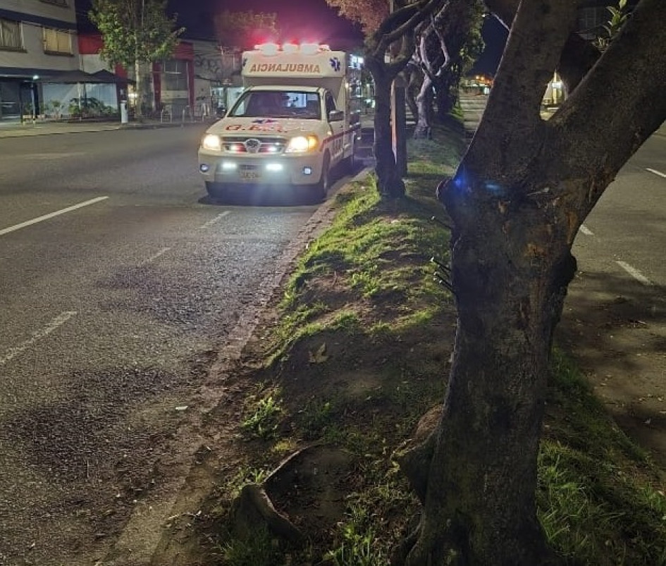 Una mujer murió luego de chocar esta madrugada en una moto contra un árbol en El Triángulo de Manizales.