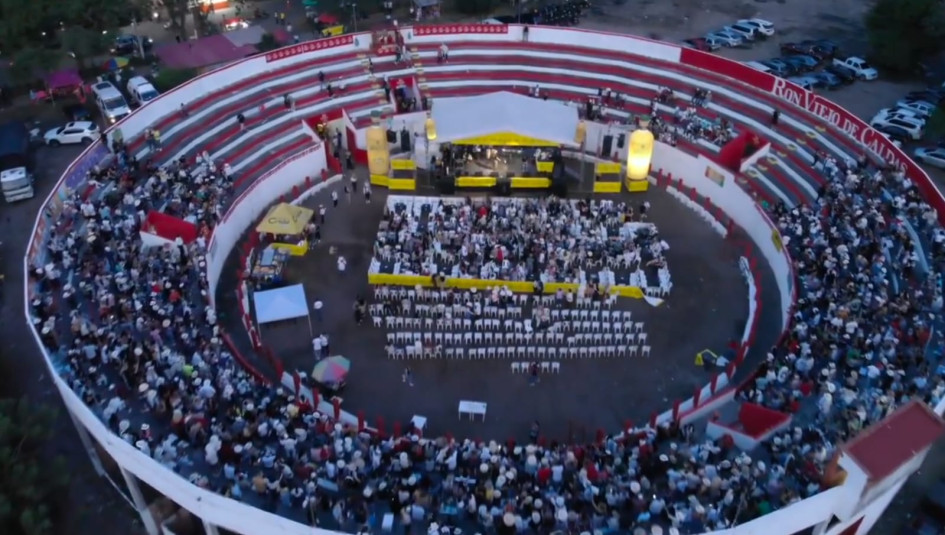 Plaza de toros La Sevillana el 1 de julio durante el remate de las Fiestas de la Colación.