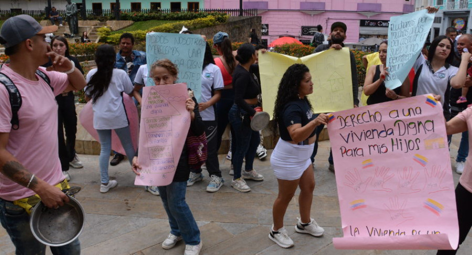 protesta en Alcaldía