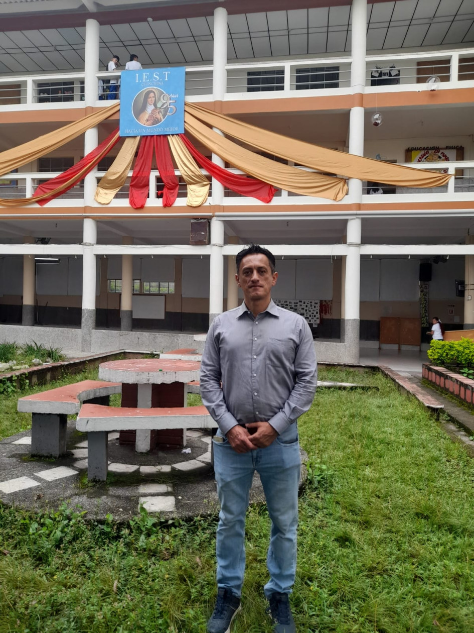 Hernán Vera Archila, rector de la Institución Educativa Santa Teresita, de Chinchiná.