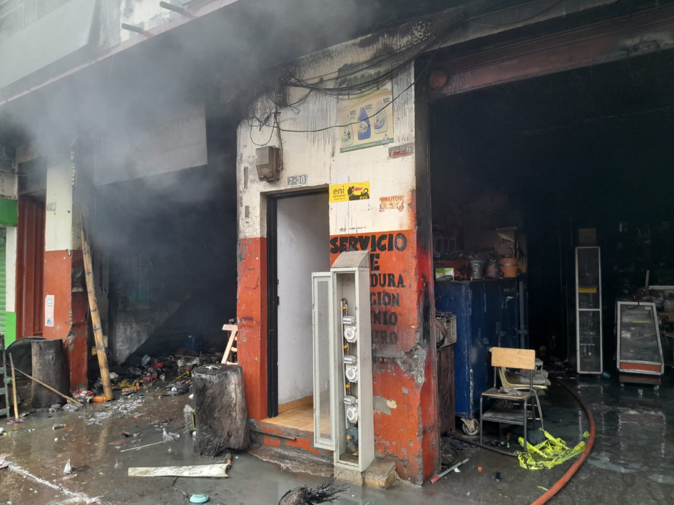 El taller Torni Repuestos, en Arauca, corregimiento de Palestina (Caldas). 