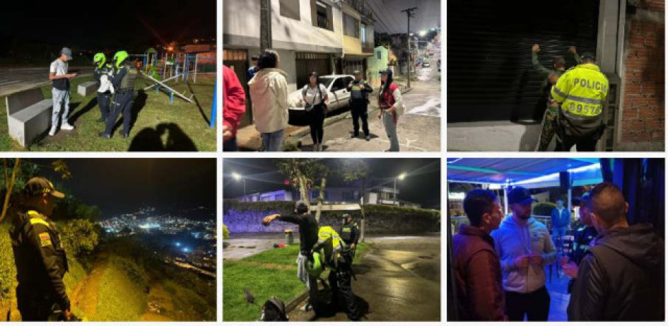 Operativos del fin de semana en Manizales.