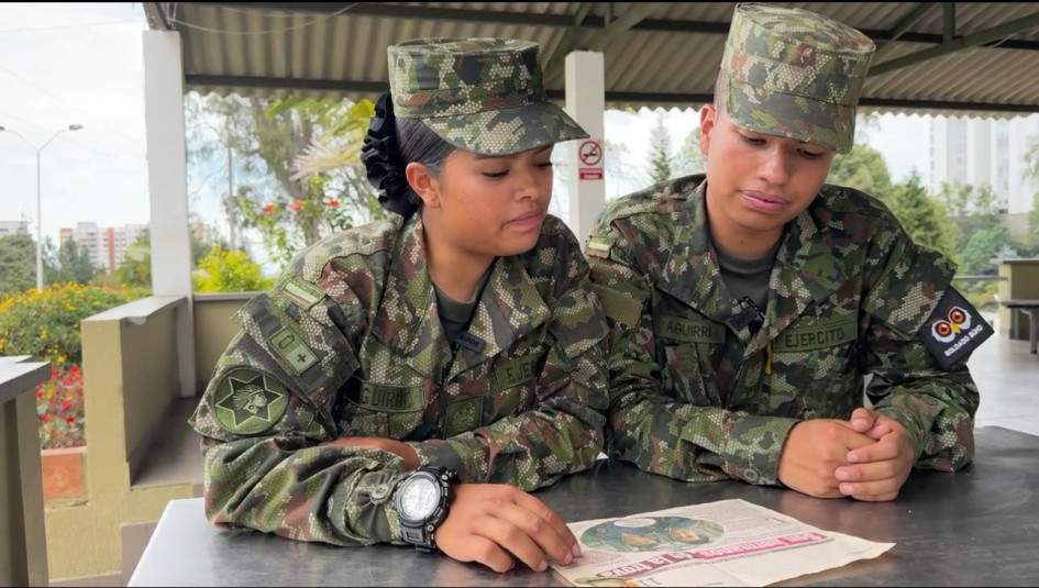 Los hermanos Aguirre. Foto del Ejército.