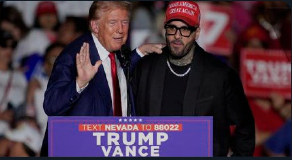 Donald Trump y Nicky Jam. 