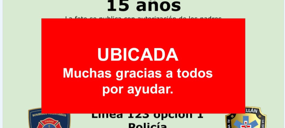 La menor ya fue ubicada.