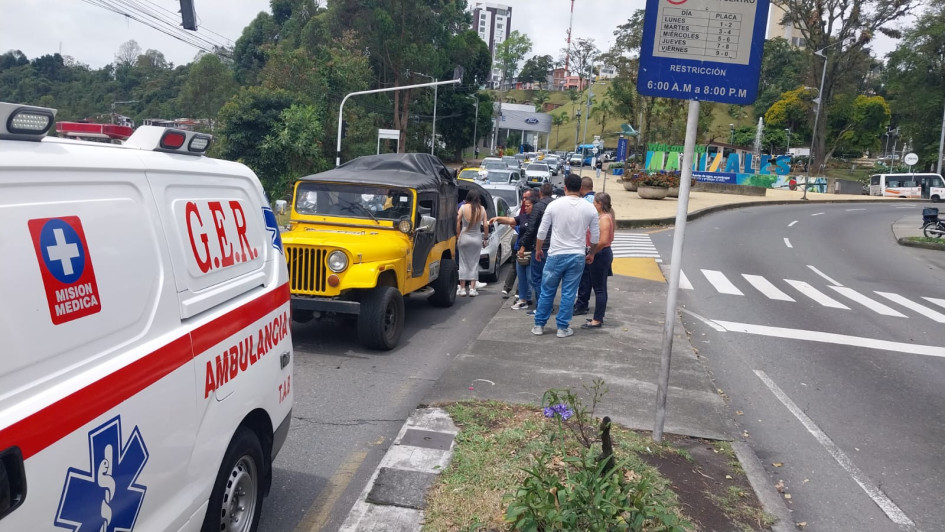 El accidente. Foto del GER.