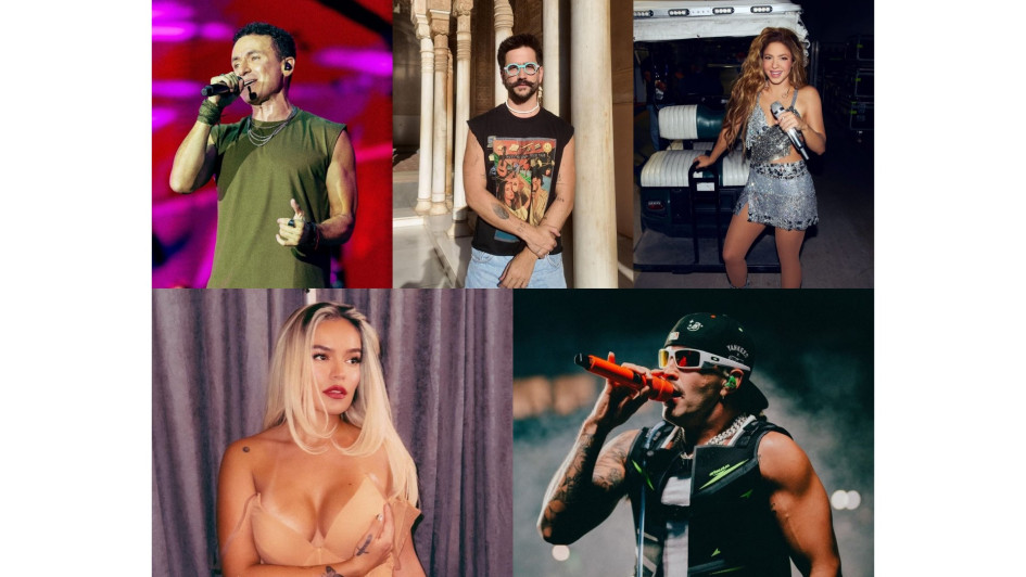 Fonseca, Camilo, Shakira, Karol G y Feid son algunos de los colombiano nominados a los Latin Grammy 2024. 