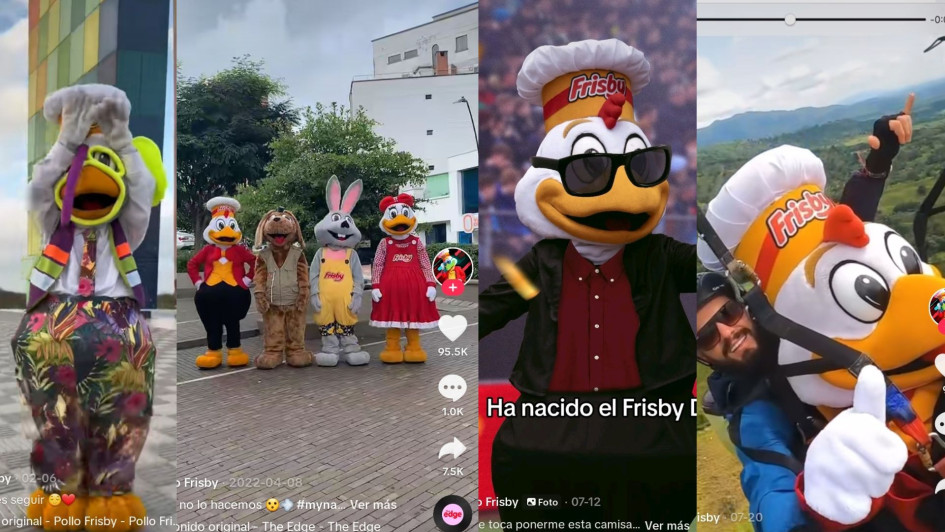 Frisby acumula 3,1 millones de me gusta en su cuenta de Tiktok. Socio de la empresa revela la estrategia detrás del éxito del personaje.