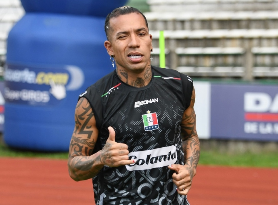 Dayro Moreno, el goleador histórico de la Liga Colombiana en toda su historia. Este sábado, con el Once Caldas, recibe al Deportivo Cali.