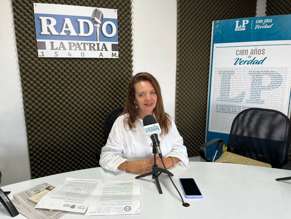 Lina María Cardona, profesional universitaria de la Secretaría de Salud de Manizales del programa de Salud Mental.