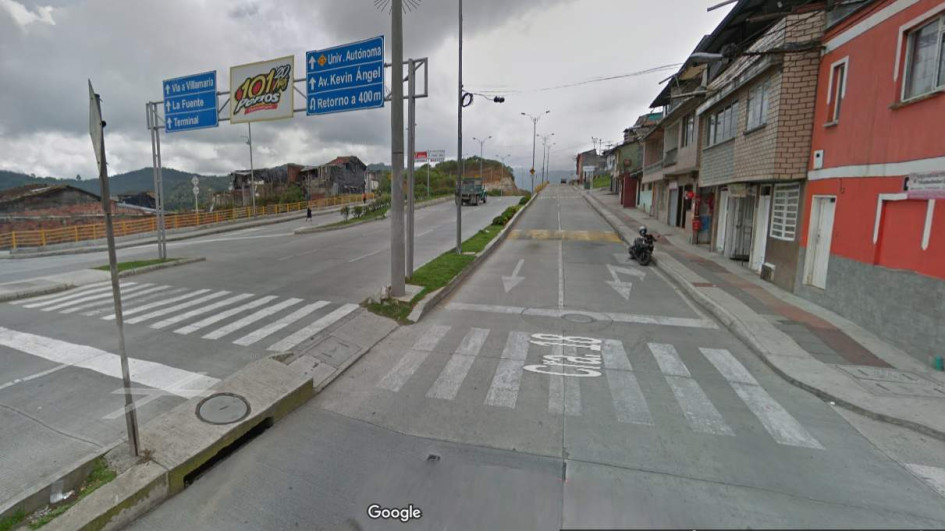 Foto gogle maps| LA PATRIA. En sentido a Fundadores fue la persecución.