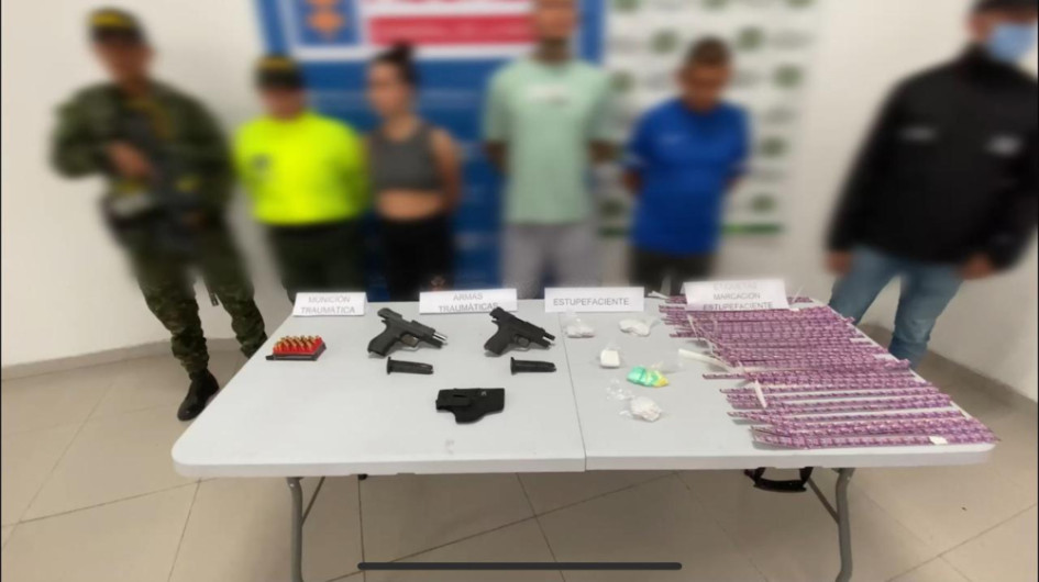 Capturan a tres personas en Frailes (Dosquebradas).