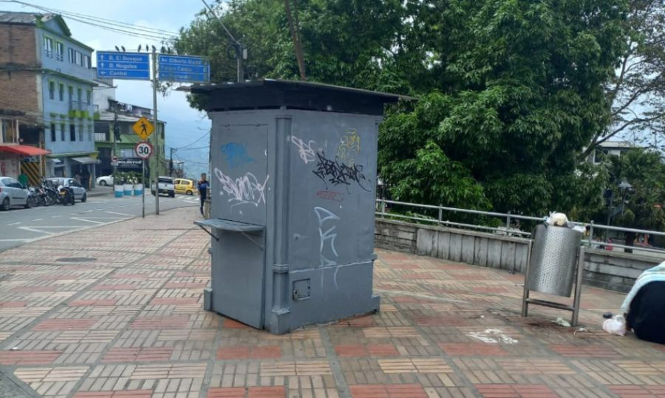 Está es la caseta que según vecinos puede afectar la seguridad y la tranquilidad en el sector.