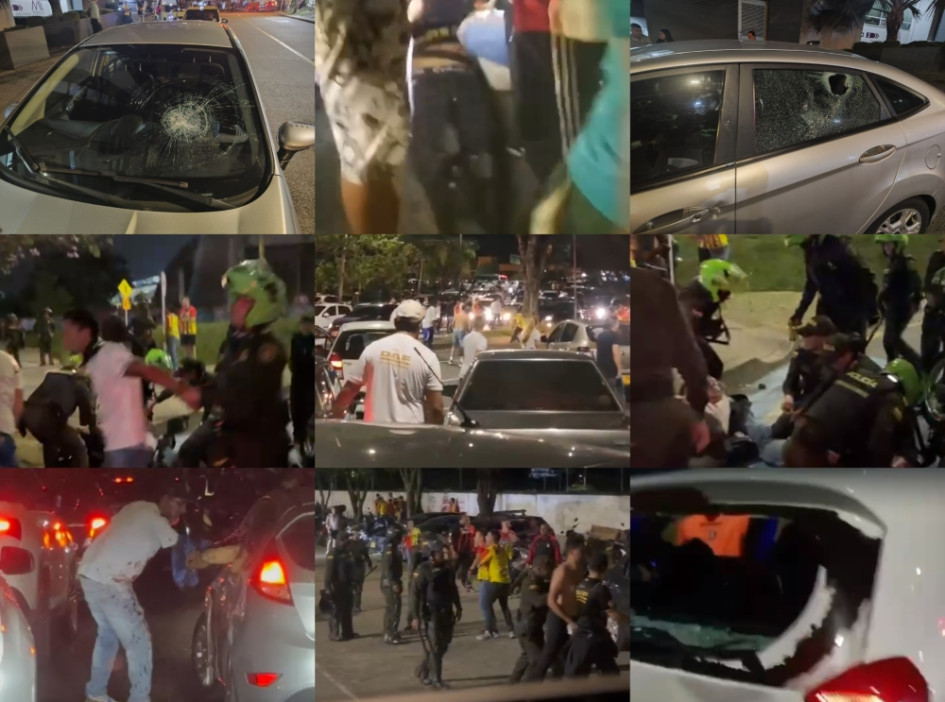 Piedras, robos y heridos a las afueras del estadio