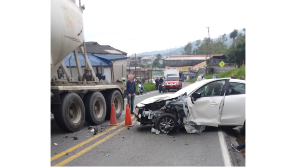 El accidente ocurrió en el sector de Maltería, en la vía Manizales-Bogotá.