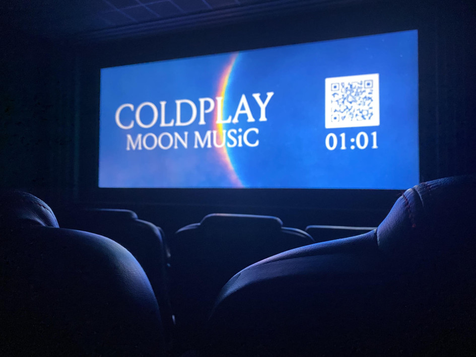 El estreno del nuevo álbum de Coldplay, como de película.