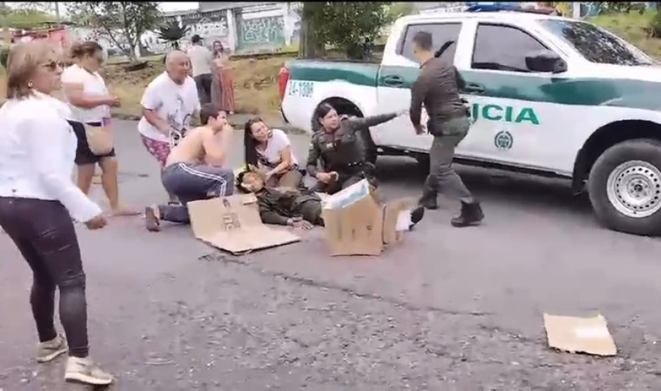Policía lesionado en Riosucio.