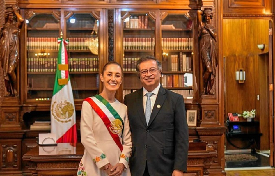 Foto| Presidencia.gov| LA PATRIA  “Ojalá en la Casa de Nariño se abra una segunda una oportunidad al progresismo”, expresó el mandatario para hacer referencia a la toma de posesión de la presidenta mexicana, Claudia Sheinbaum, a la que él asistió el martes.