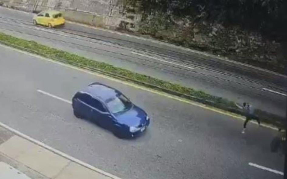 Accidente de moto y bicicleta en vía Panamericana.