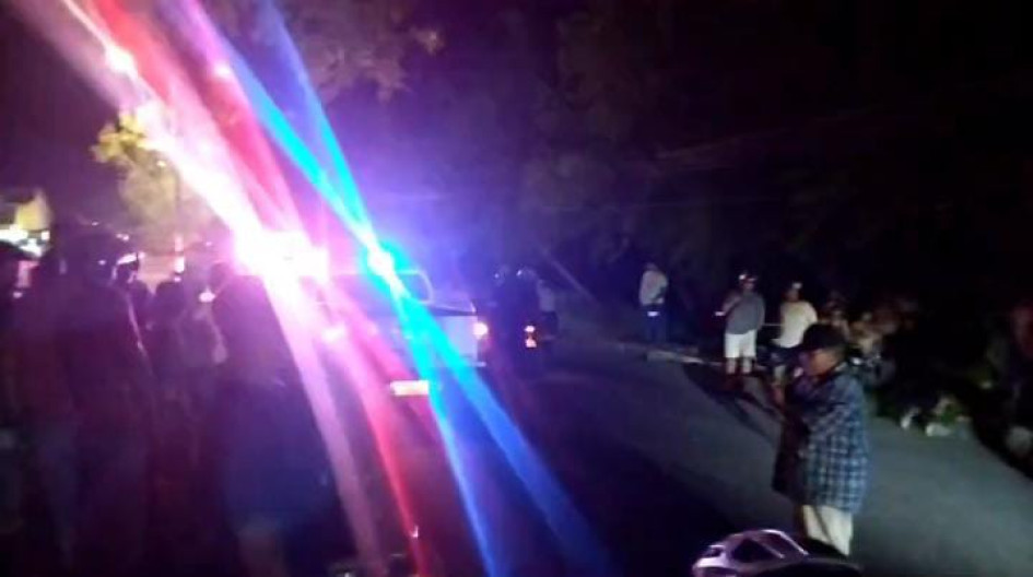 Sector del ataque sicarial de anoche.