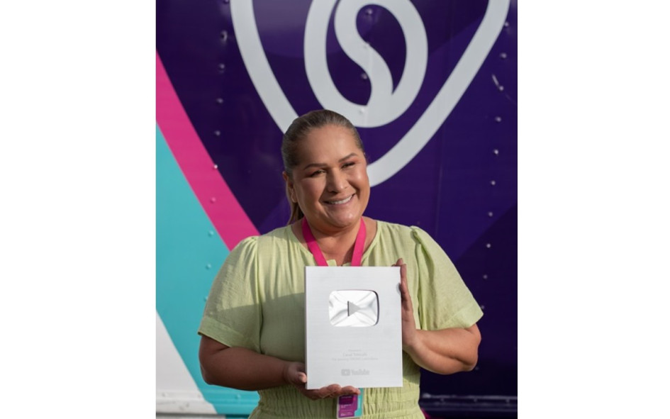 La gerente de Telecafé, Amanda Jaimes.