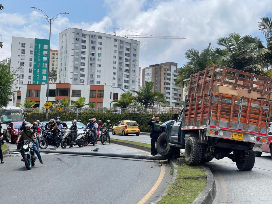 El accidente de este mediodía de jueves.