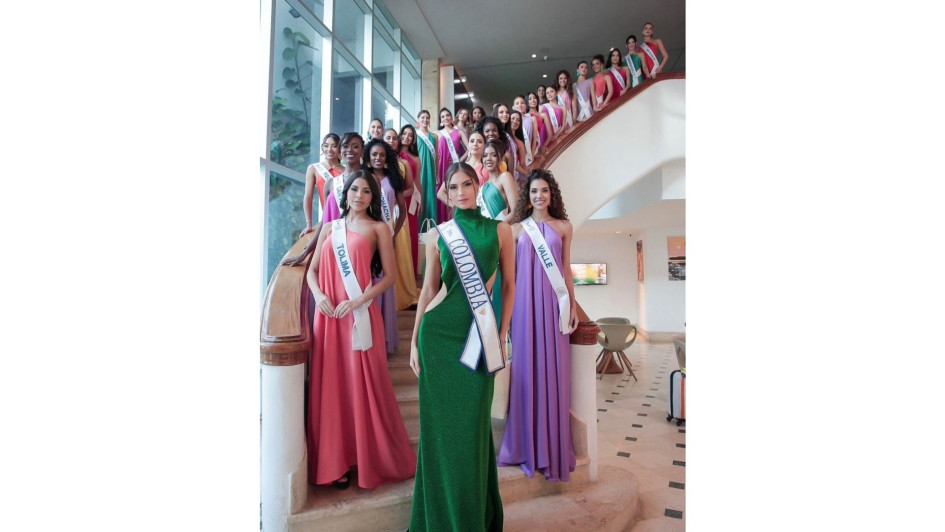 Las 31 candidatas al Concurso Nacional de Belleza.  