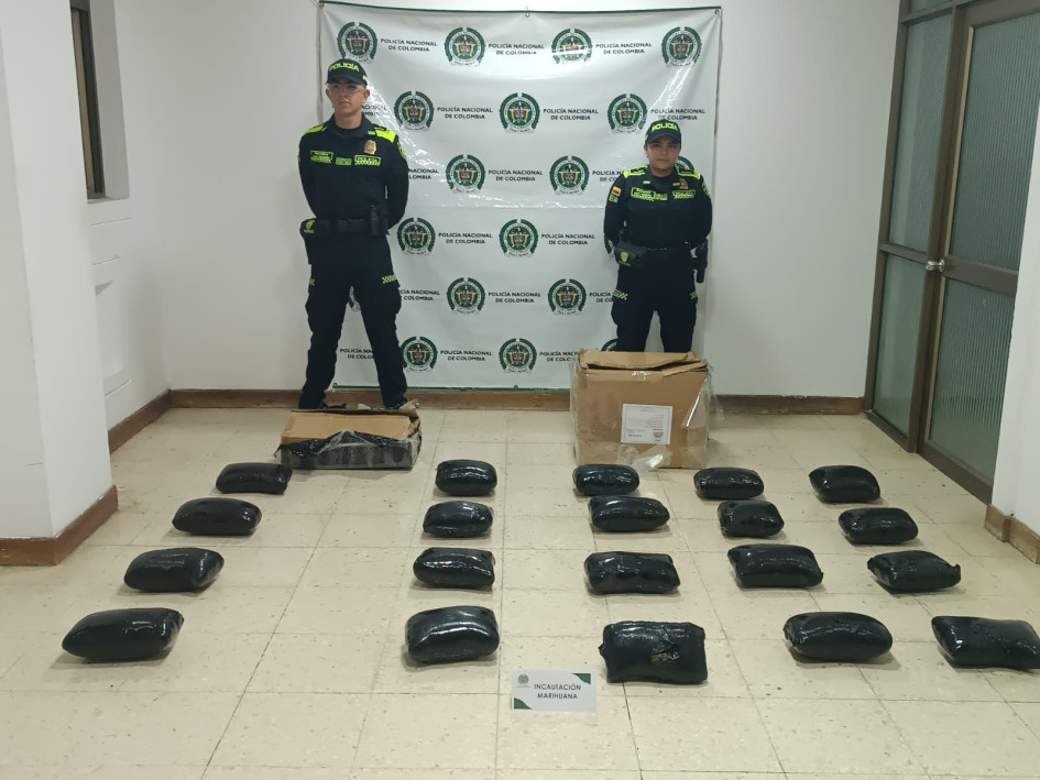 La droga decomisada.