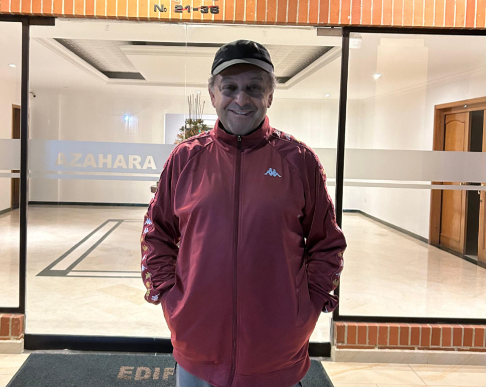 Esteban Jaramillo al llegar a la casa al amanecer del jueves 7 de noviembre