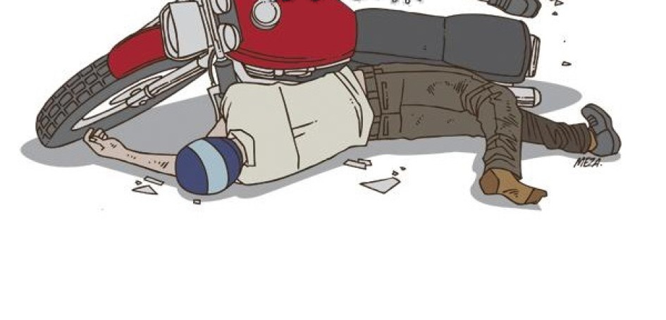Foto ilustrativa. La señora murió al caer de la moto.