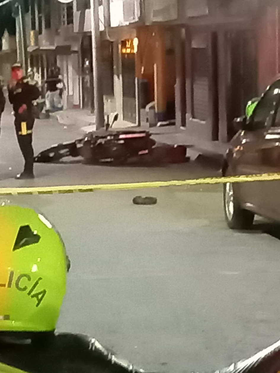 Sector del homicidio en Supía