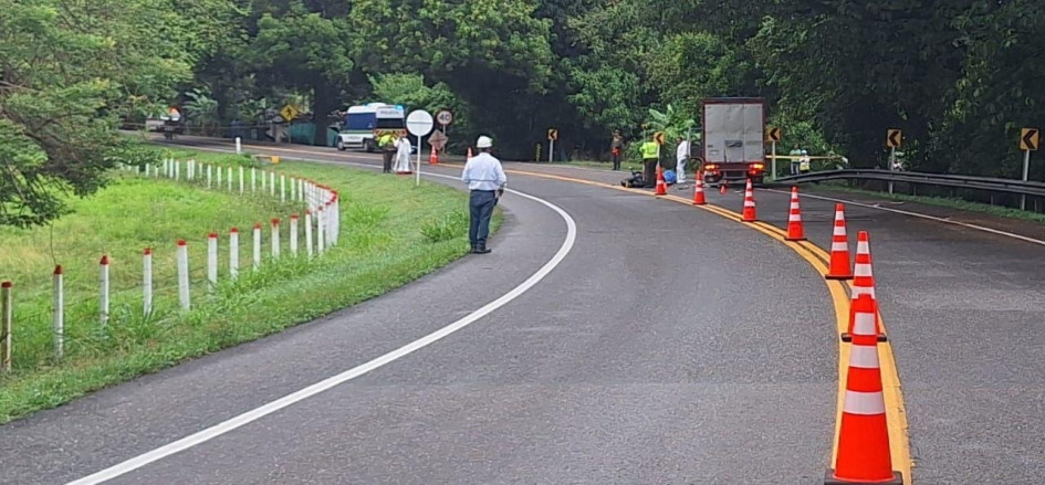 Foto cortesía comunidad| LA PATRIA Sitio del accidente en La Dorada.