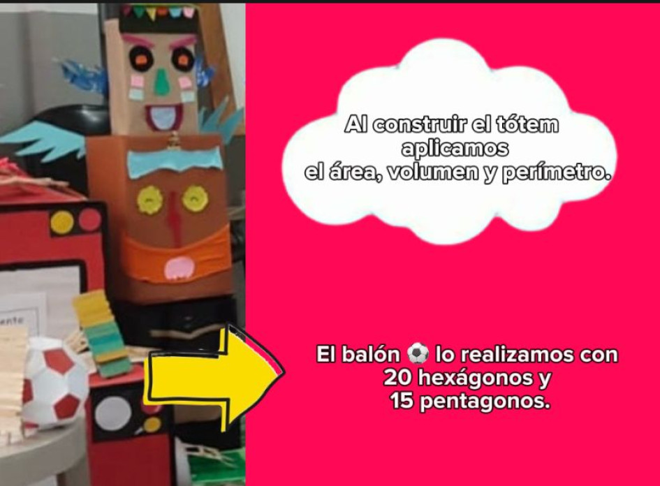 Crean arte mientras aprenden geometría en el colegio Santa Teresita de Chinchiná