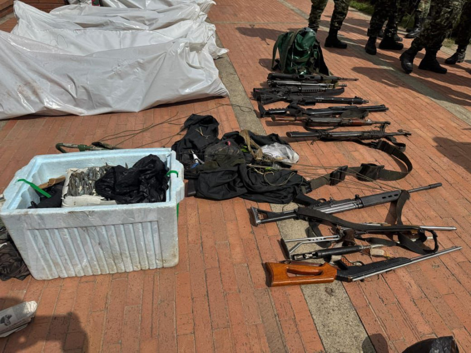 Hubo seis muertos y cinco capturados. 