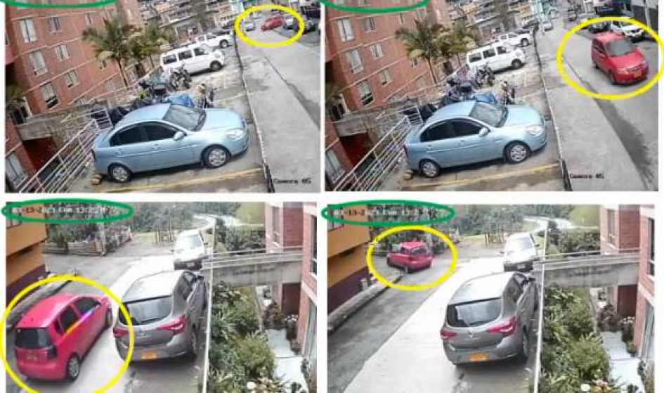 Viajaban en un Aveo rojo. Lo dejaron tirado tras los robos y se fueron a fumar marihuana.