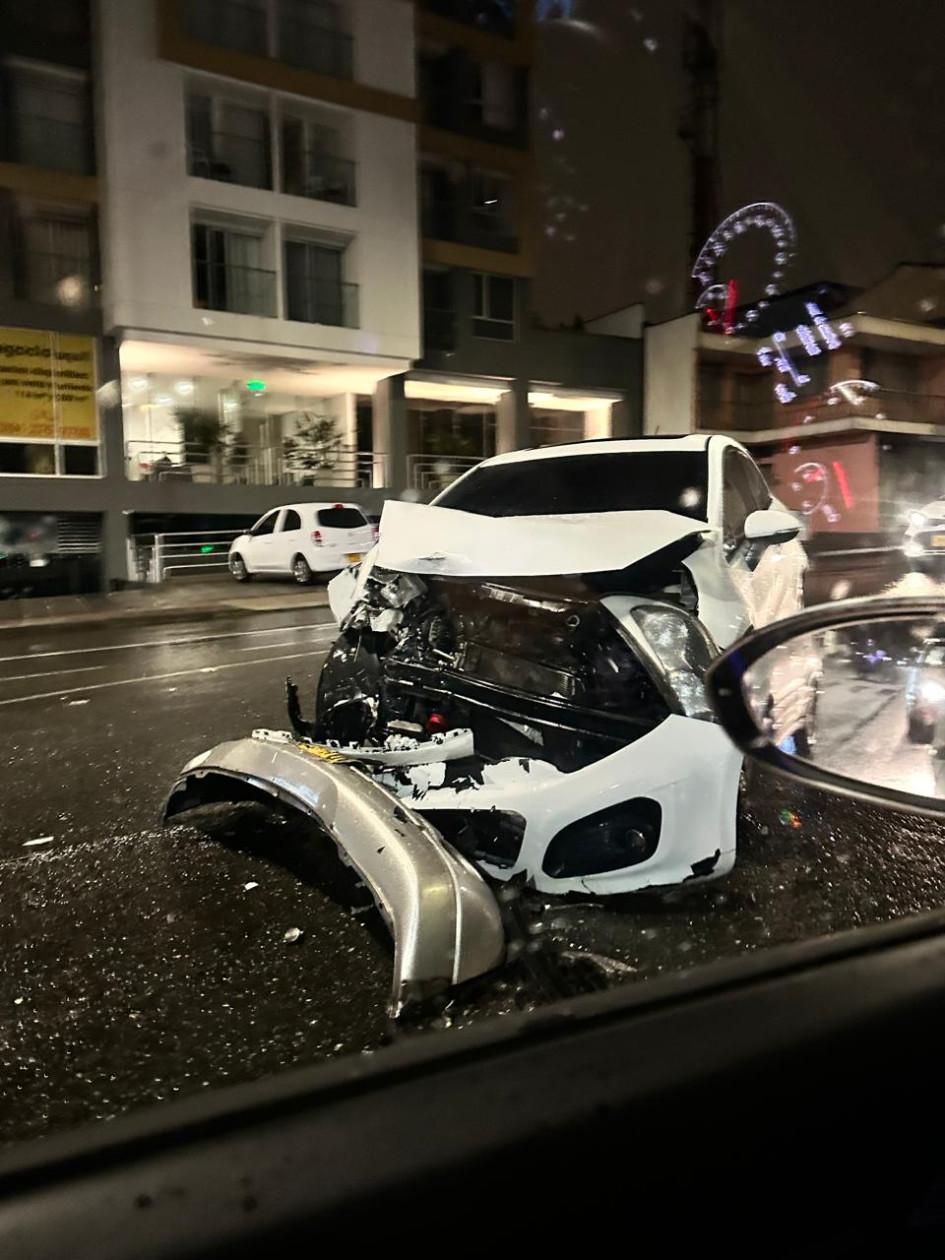El accidente de anoche en la Santander.