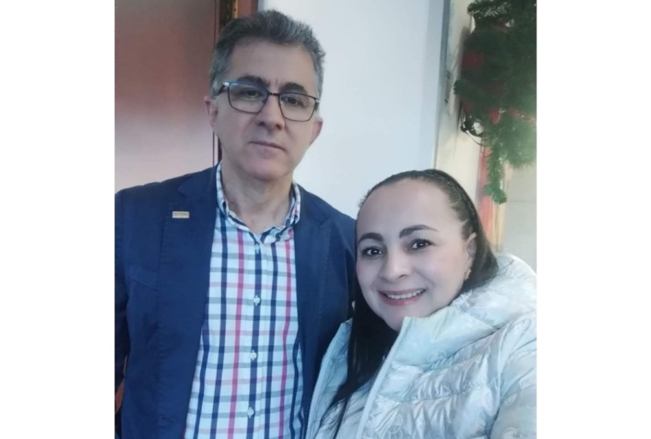 Cárdenas y Tamayo posaron después del encuentro