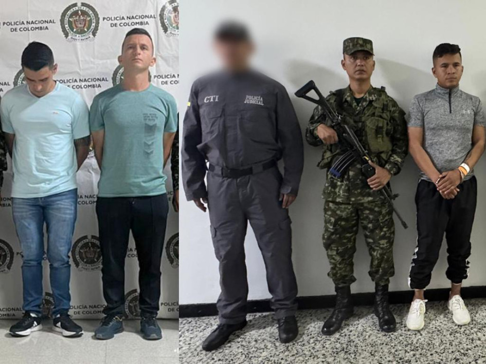 Los tres señalados fueron capturados y privados de la libertad. 