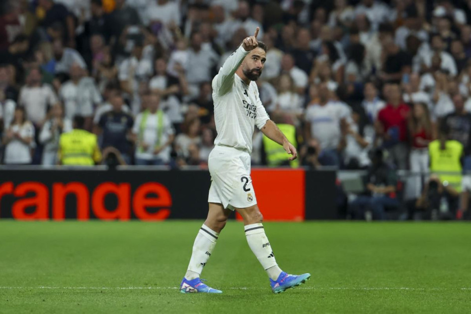 Dani Carvajal, lateral español del Real Madrid.