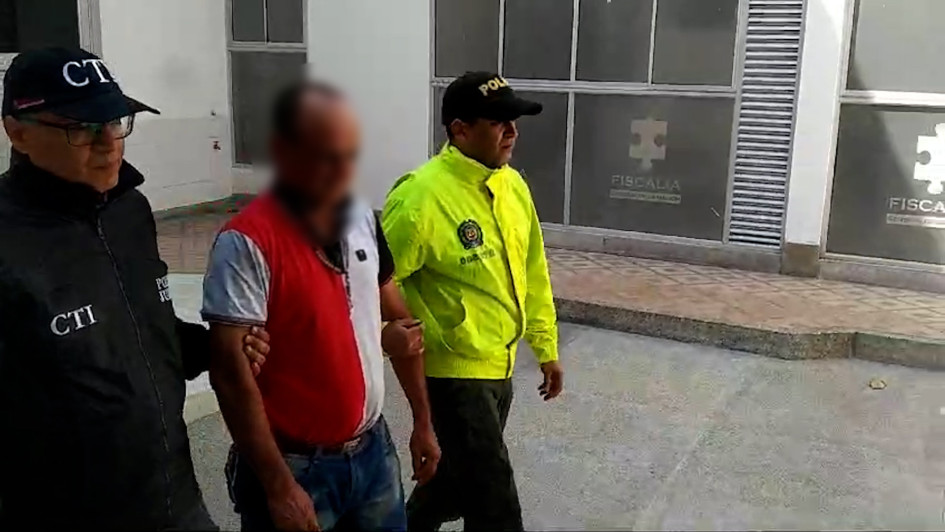 El detenido en La Dorada.