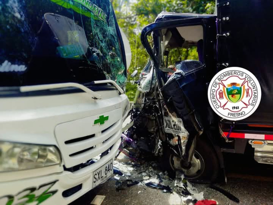 El accidente de tránsito ocurrió en el sector del Alto de Palenque, en la vía Manizales - Mariquita.