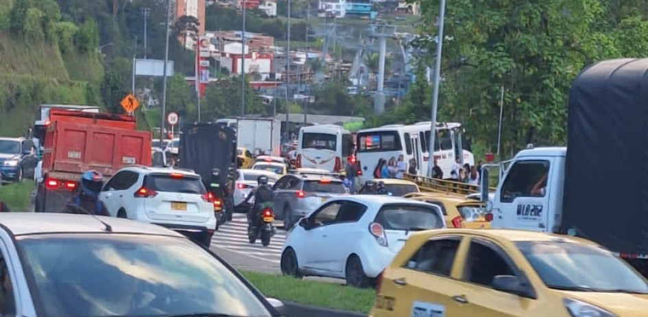 El accidente. Foto de un lector.