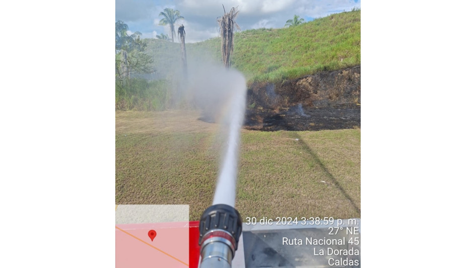 El incendio ocurrió en el sector Purnio, de La Dorada (Caldas).