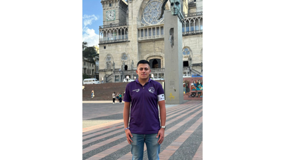 El caldense Pablo Cárdenas Gálvez, presidente en este 2024 de la Asociación Nacional de Estudiantes de ingenierías industriales administrativa y de producción capítulo Manizales.