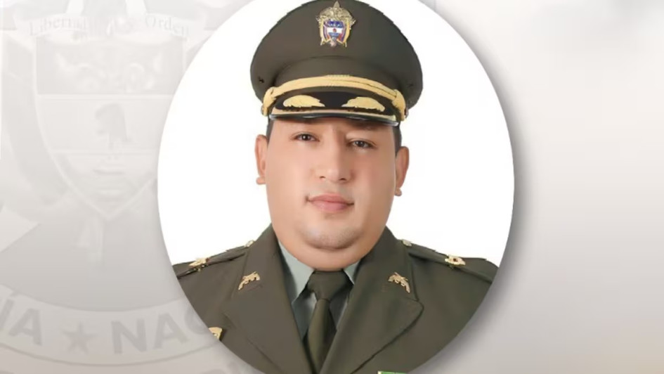 Edison Andrés González Huertas, teniente coronel de la Policía asesinado en El Tarra (Norte de Santander).