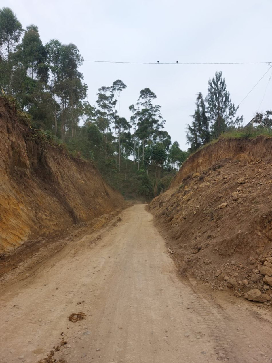 Entre Riosucio (Caldas) y Jardín (Antioquia) solo se construyeron 2 kilómetros de vía de 6,5 kilómetros, apenas el 41,5%.