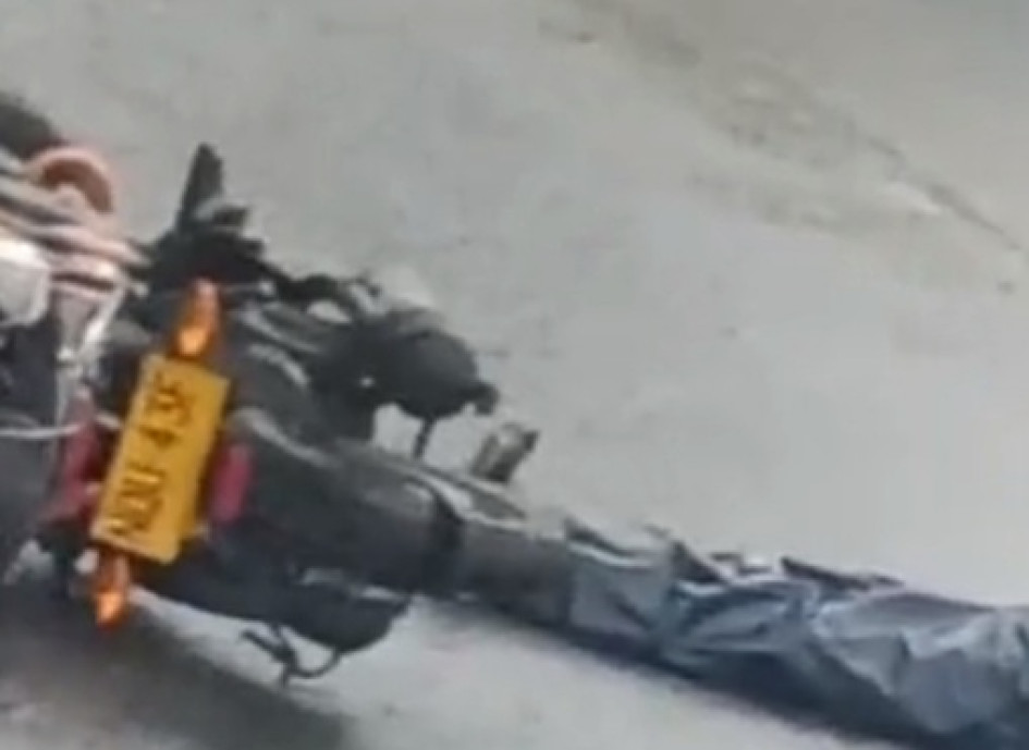 Accidente de este jueves.