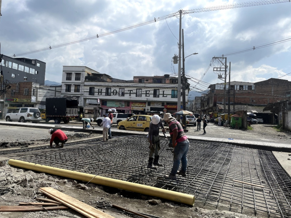 La construcción del pompeyano en sentido Dosquebradas - Pereira durará aproximadamente una semana.