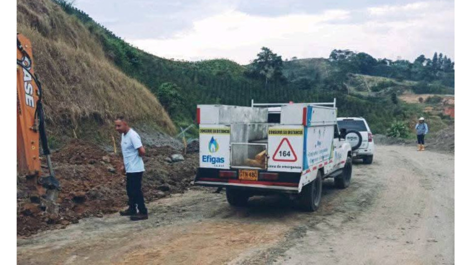 Una tubería de TGI tuvo un daño en el sector de la vereda Cartagena de Palestina, lo que obligó a suspender el servicio de gas en el municipio.