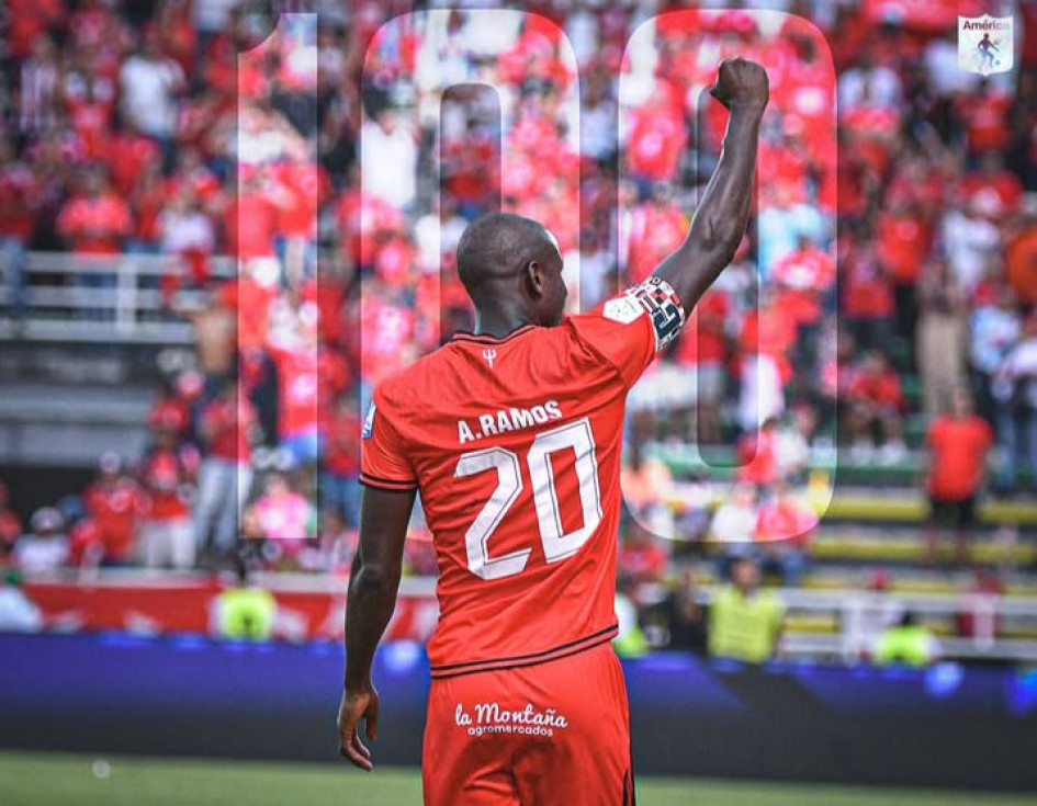 Adrián Ramos marcó 105 goles con América de Cali.